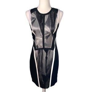 Helmut Lang Abstract Print Dress Size 2